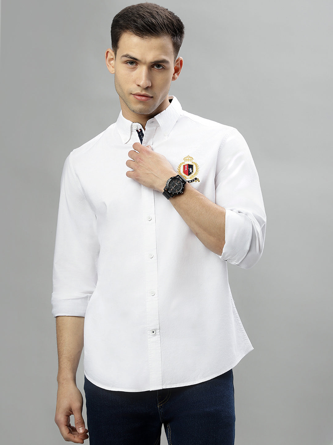 Iconic White Regular Fit Shirt