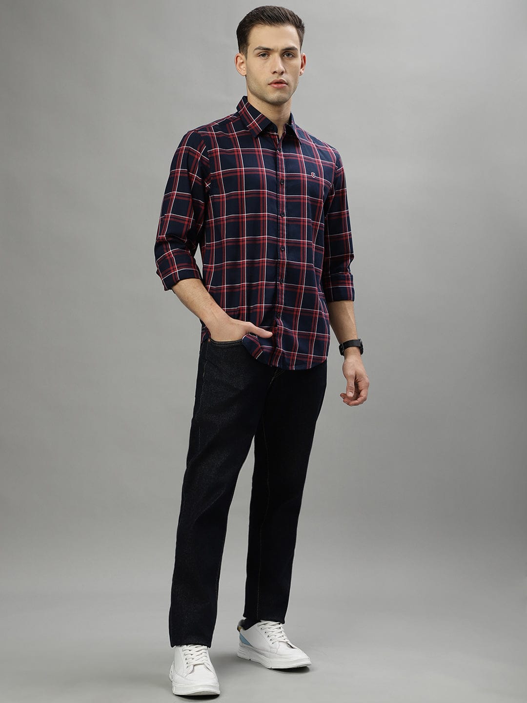 Iconic Men Multi Shirt Collar Shirt