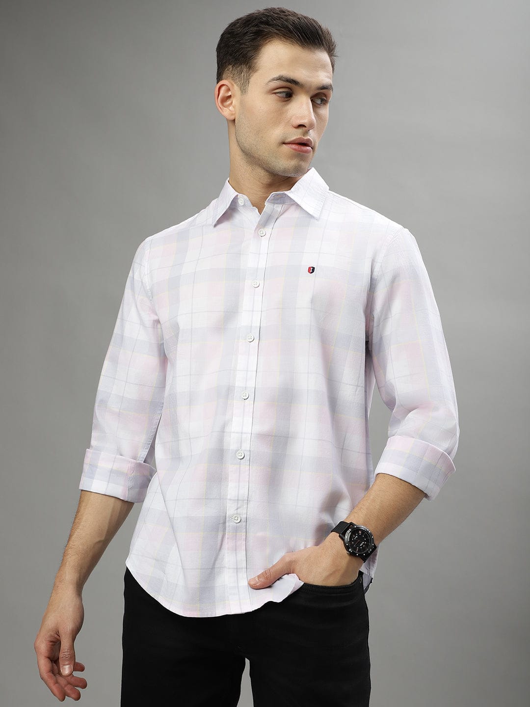 Iconic Men Multi Shirt Collar Shirt