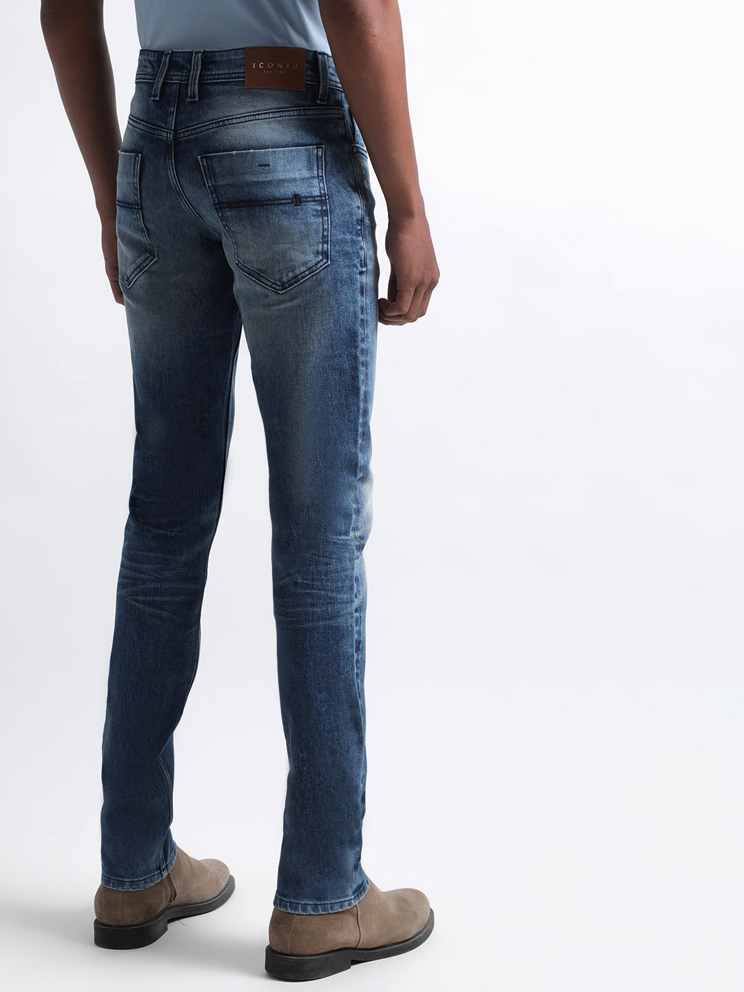Iconic Men Blue Slim Fit Jeans