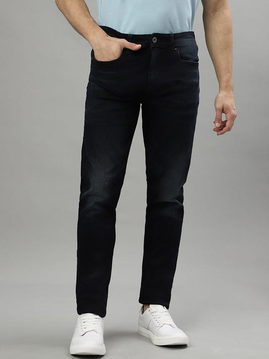 Iconic Men Blue Tapered Fit Jeans