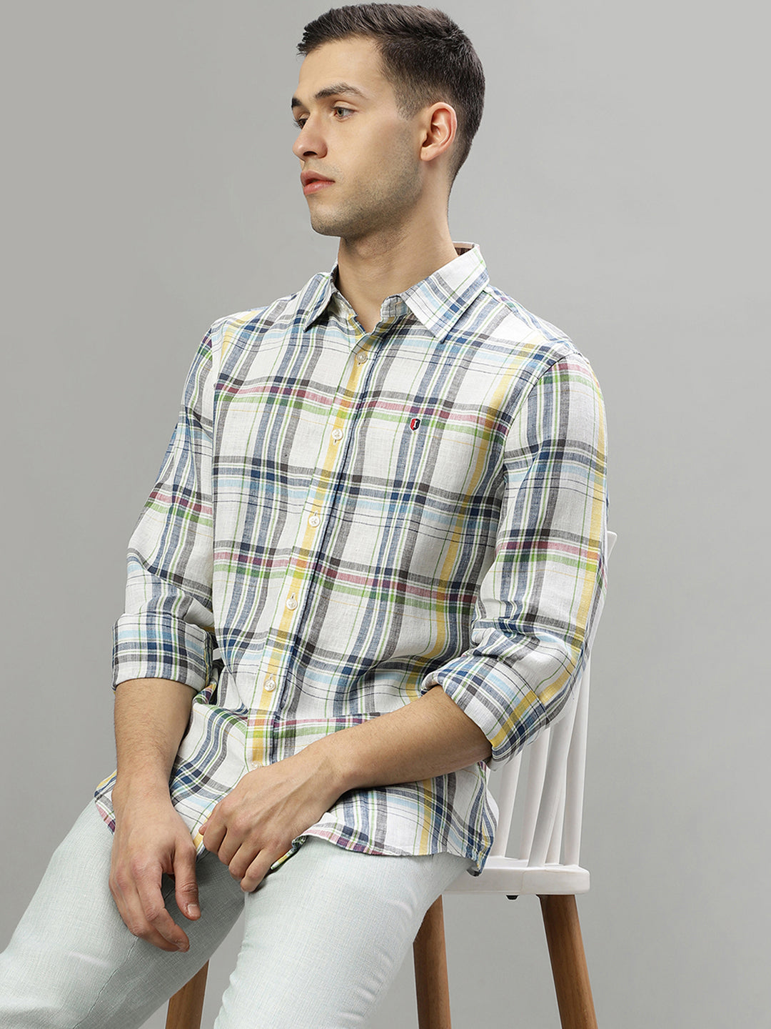 Iconic Multi Checked Regular Fit Shirt