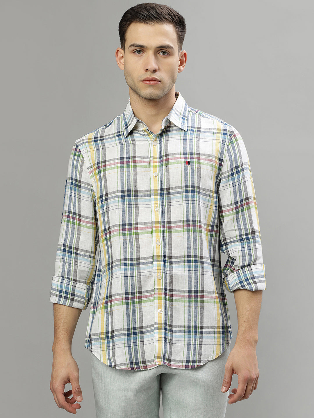 Iconic Multi Checked Regular Fit Shirt