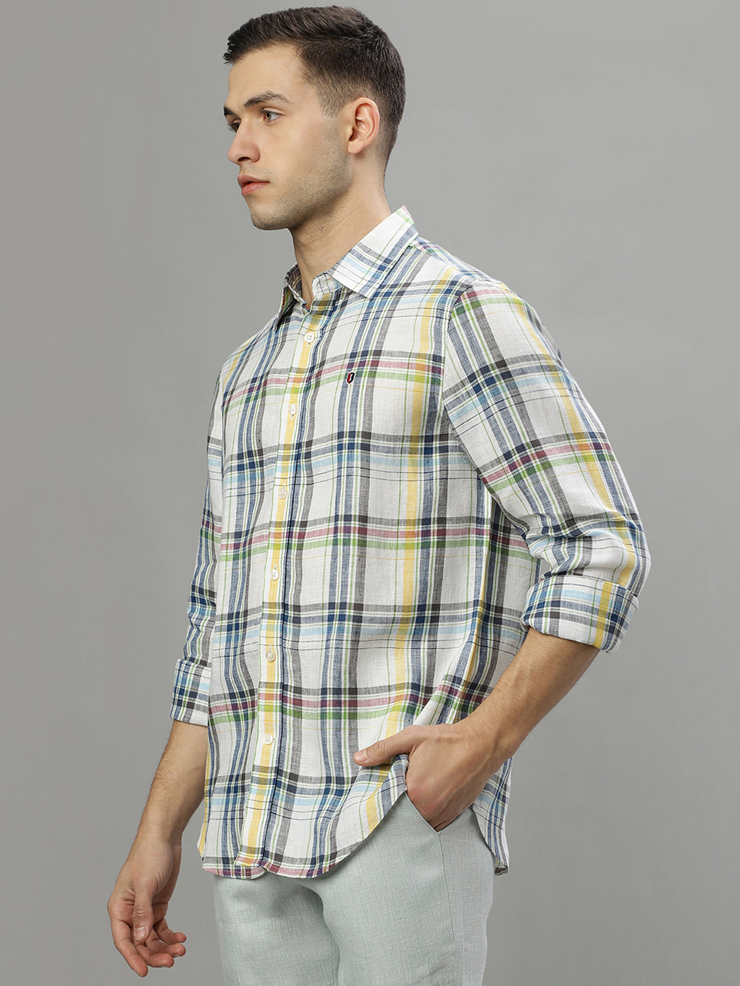 Iconic Multi Checked Regular Fit Shirt