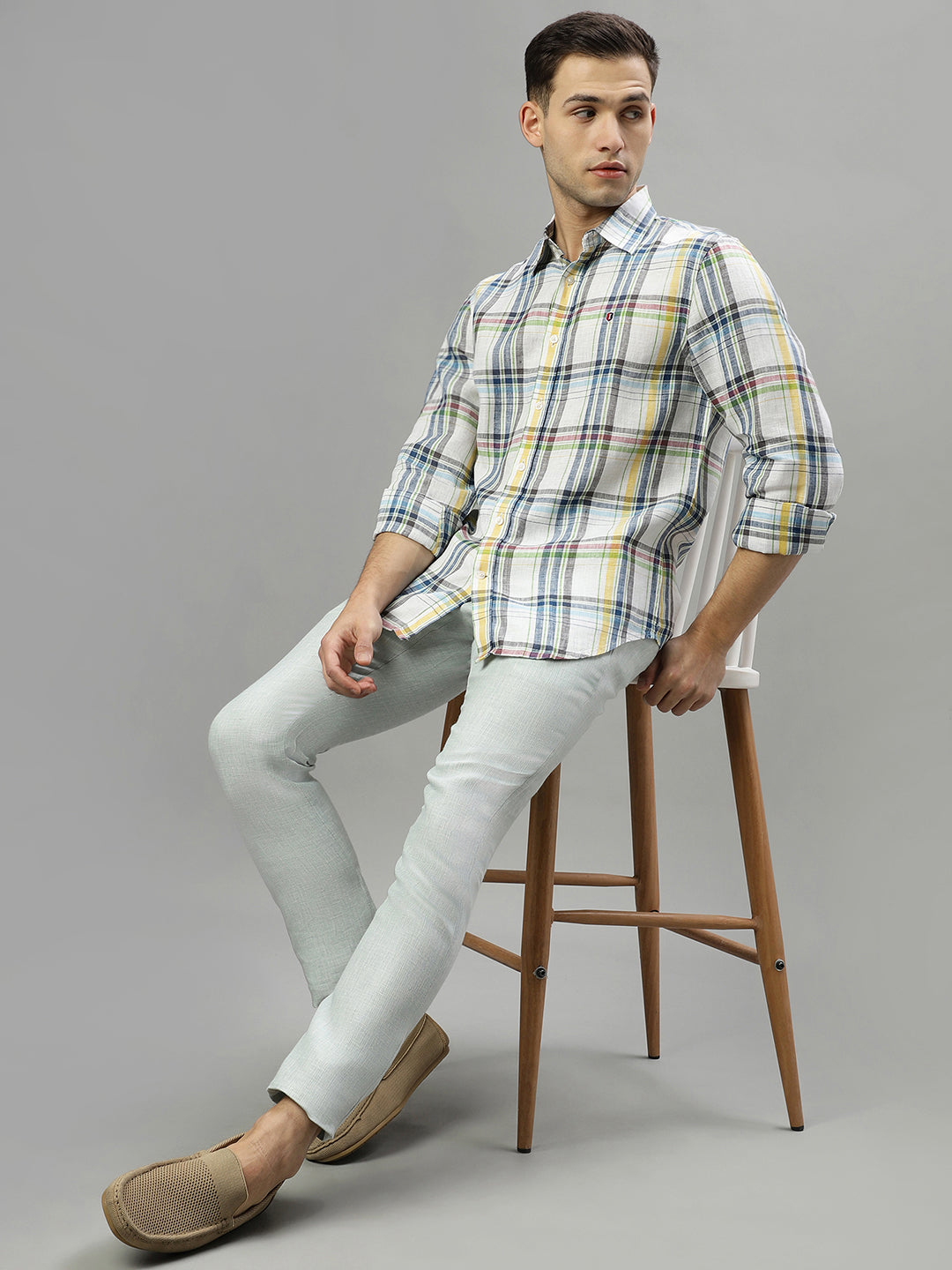 Iconic Multi Checked Regular Fit Shirt