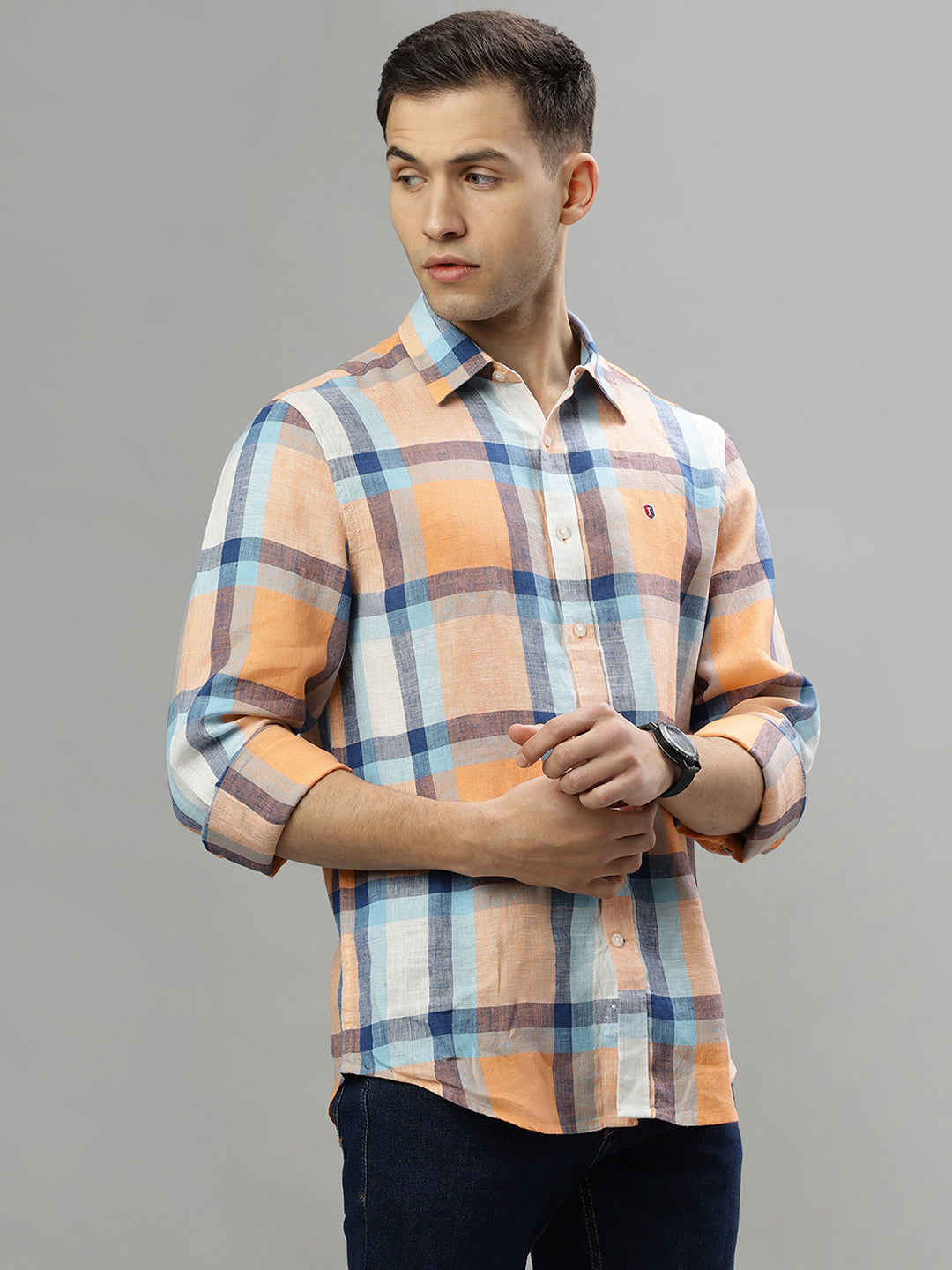Iconic Multi Checked Regular Fit Shirt