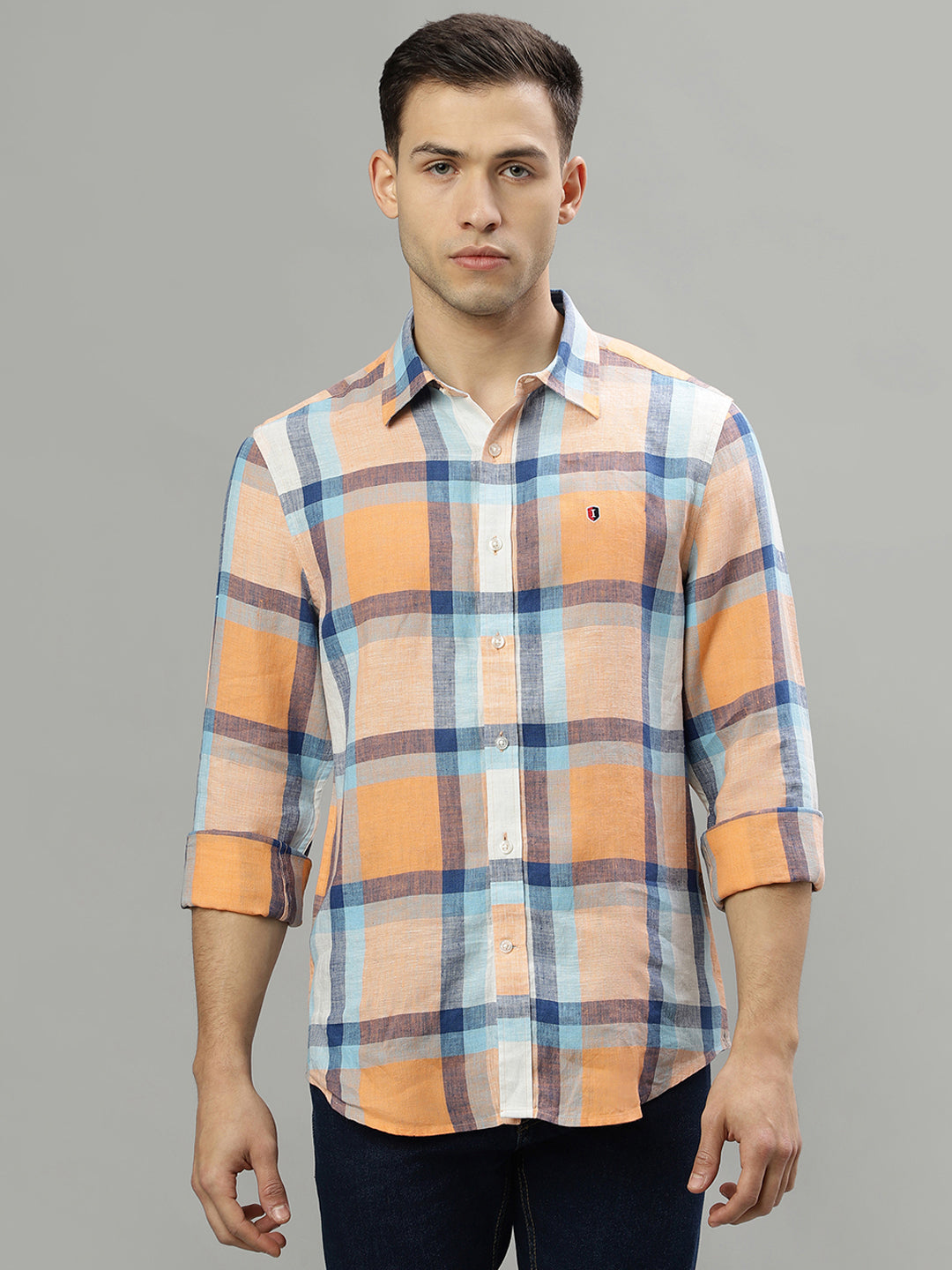 Iconic Multi Checked Regular Fit Shirt
