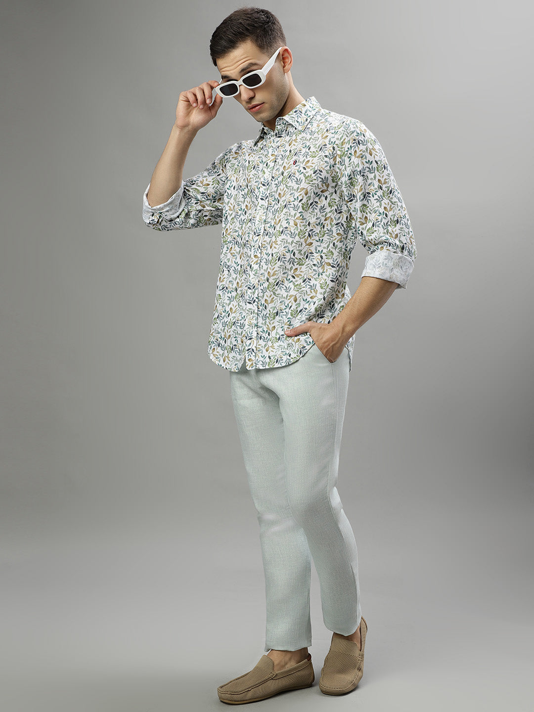 Iconic Multi Printed Regular Fit Shirt
