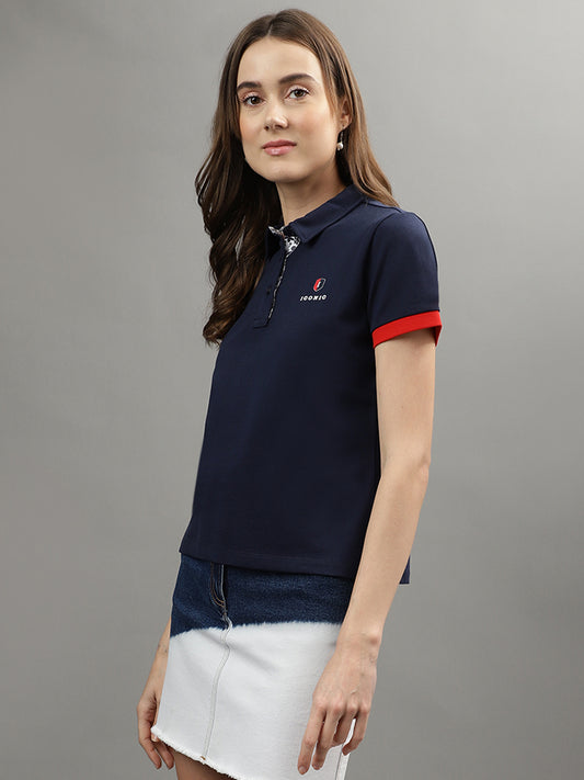 Iconic Navy Regular Fit Polo T-Shirt