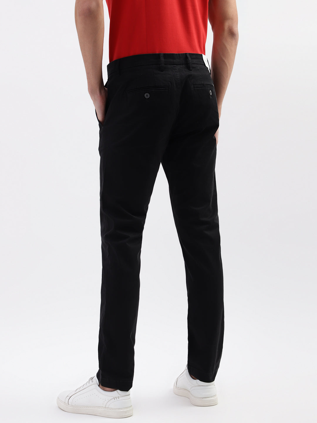 Bruun & Stengade Men Black Solid Slim Fit Trouser