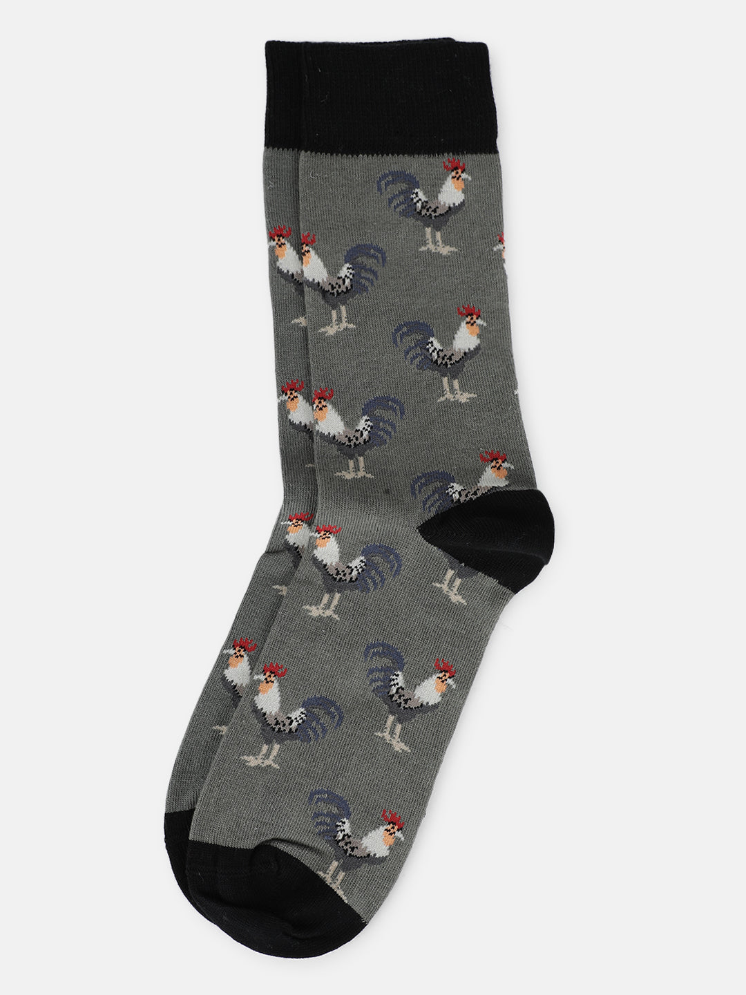Lindbergh Men Green Printed Socks