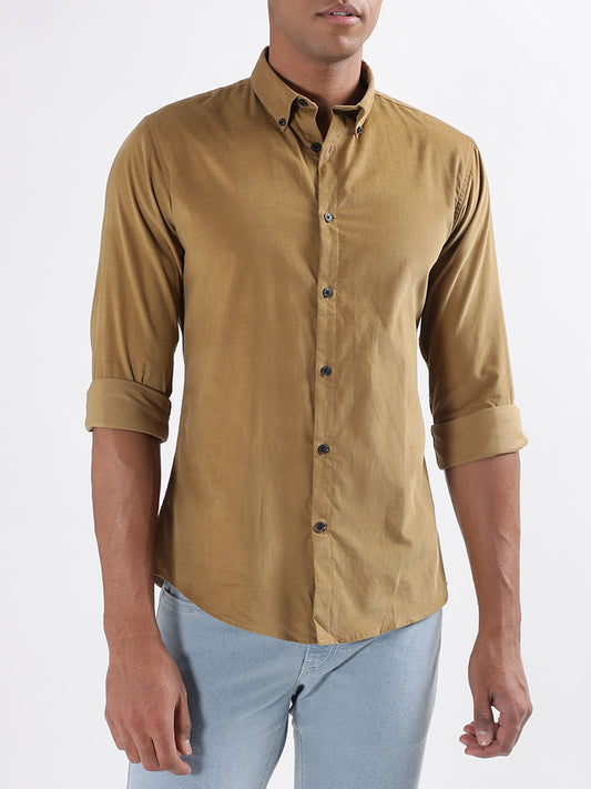 Lindbergh Brown Slim Fit Shirt