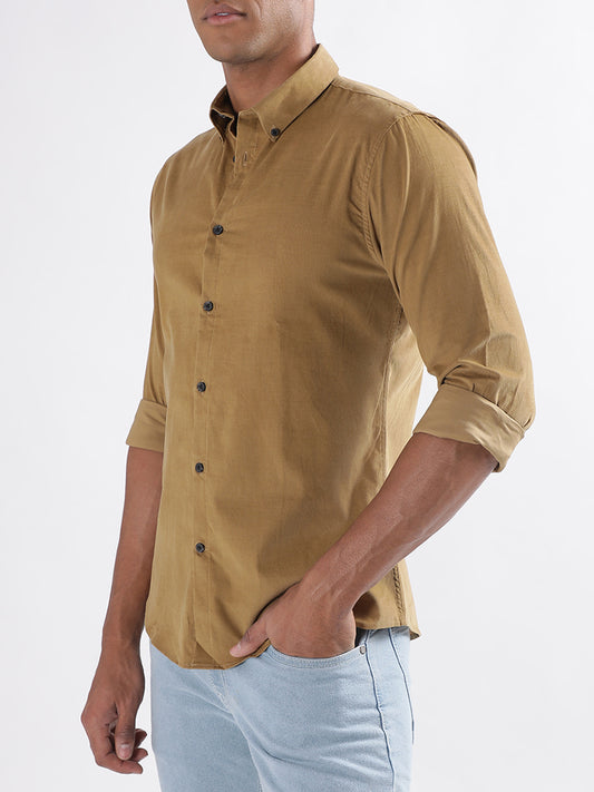 Lindbergh Brown Slim Fit Shirt