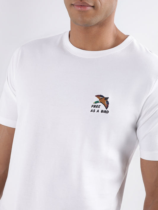 Lindbergh White Relaxed Fit T-Shirt