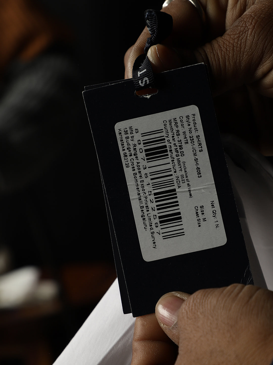 Iconic White Logo Slim Fit Shirt