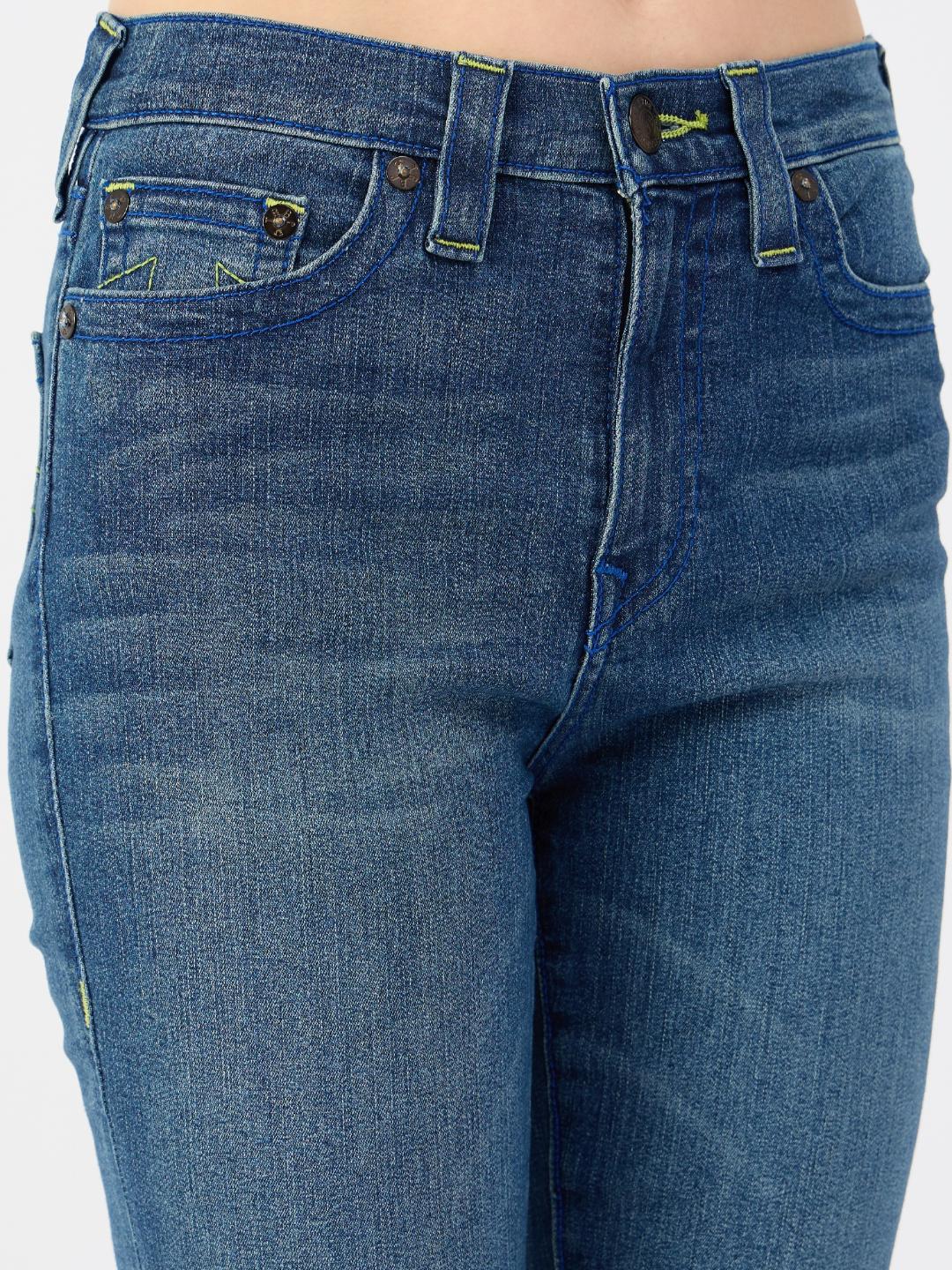 True Religion Women Blue Skinny Fit Jeans