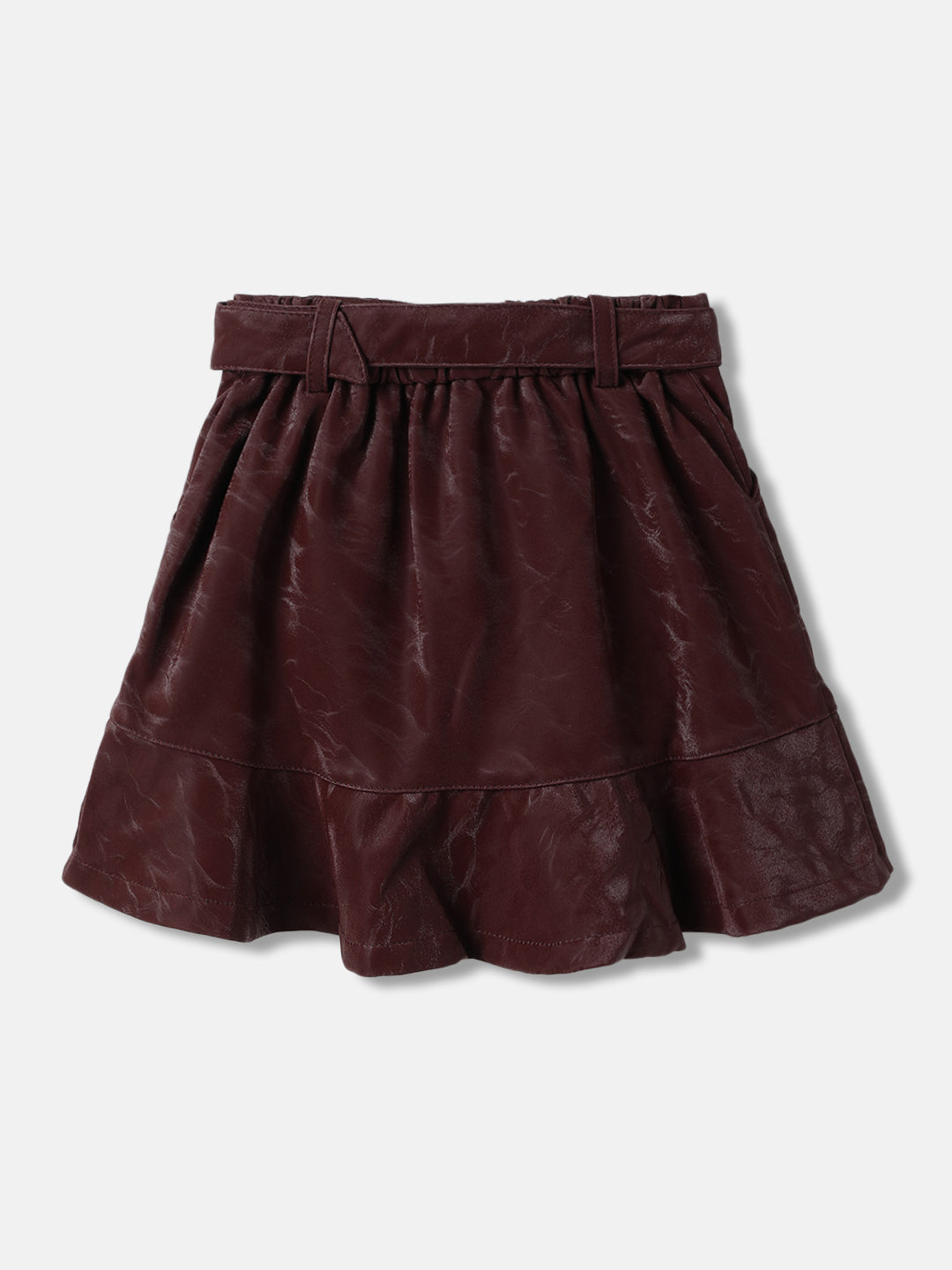 Blue Giraffe Girls Solid Regular Fit Skirt