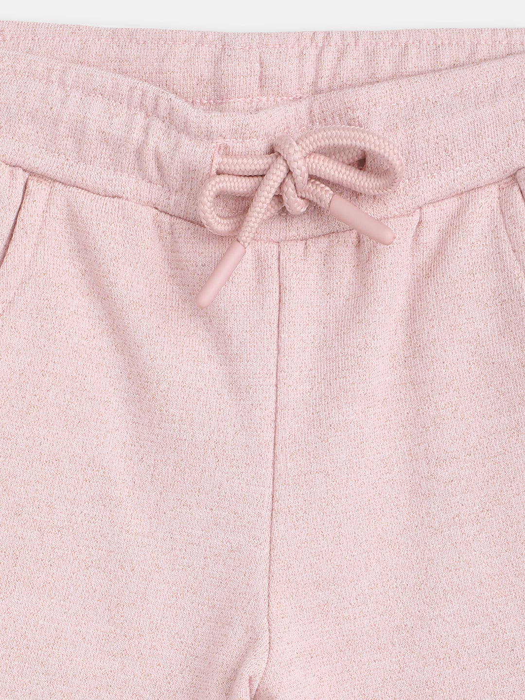 Blue Giraffe Girls Pink Solid Regular Fit Sweatpant