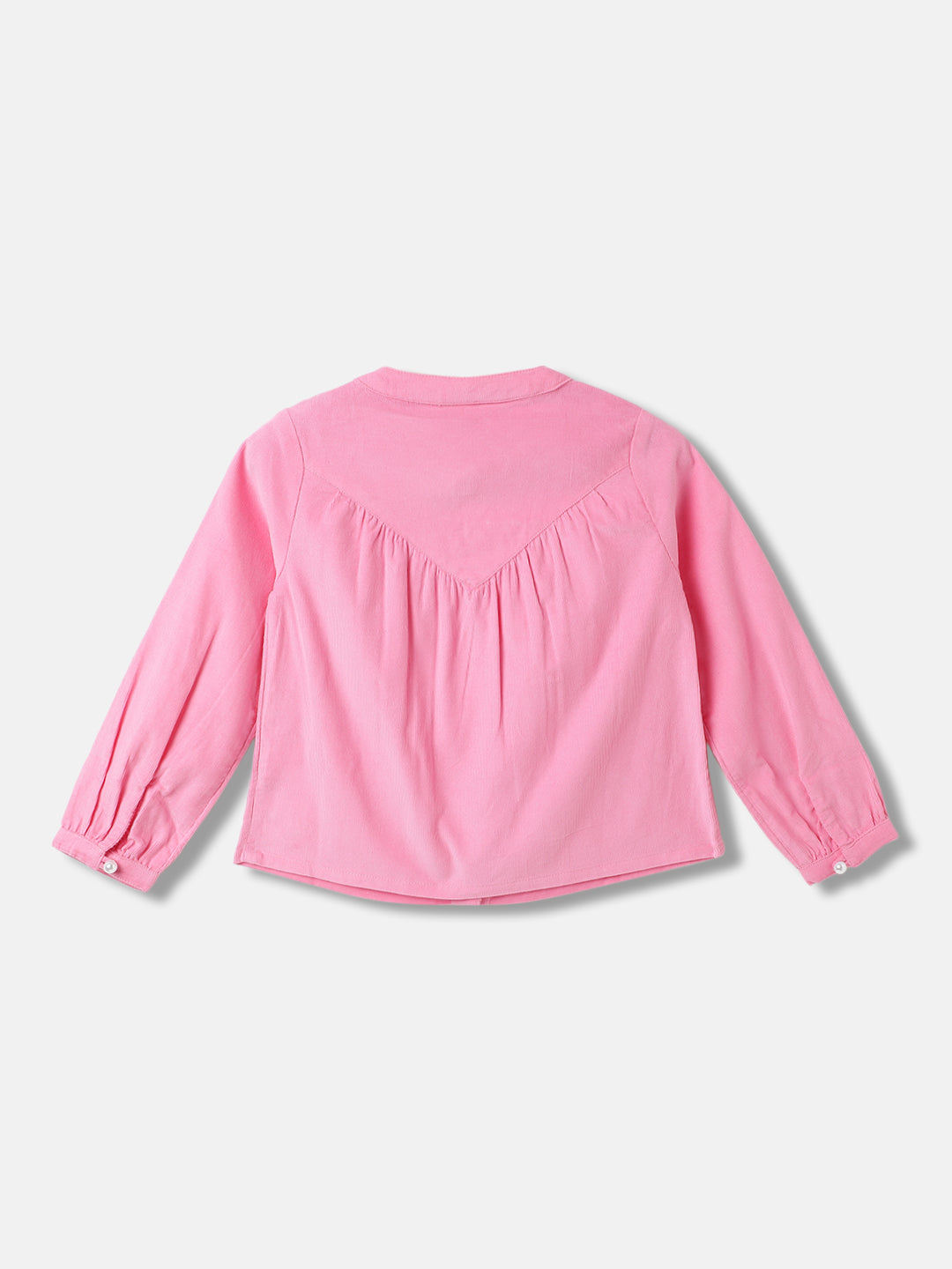 Blue Giraffe Girls Solid Full Sleeves Top