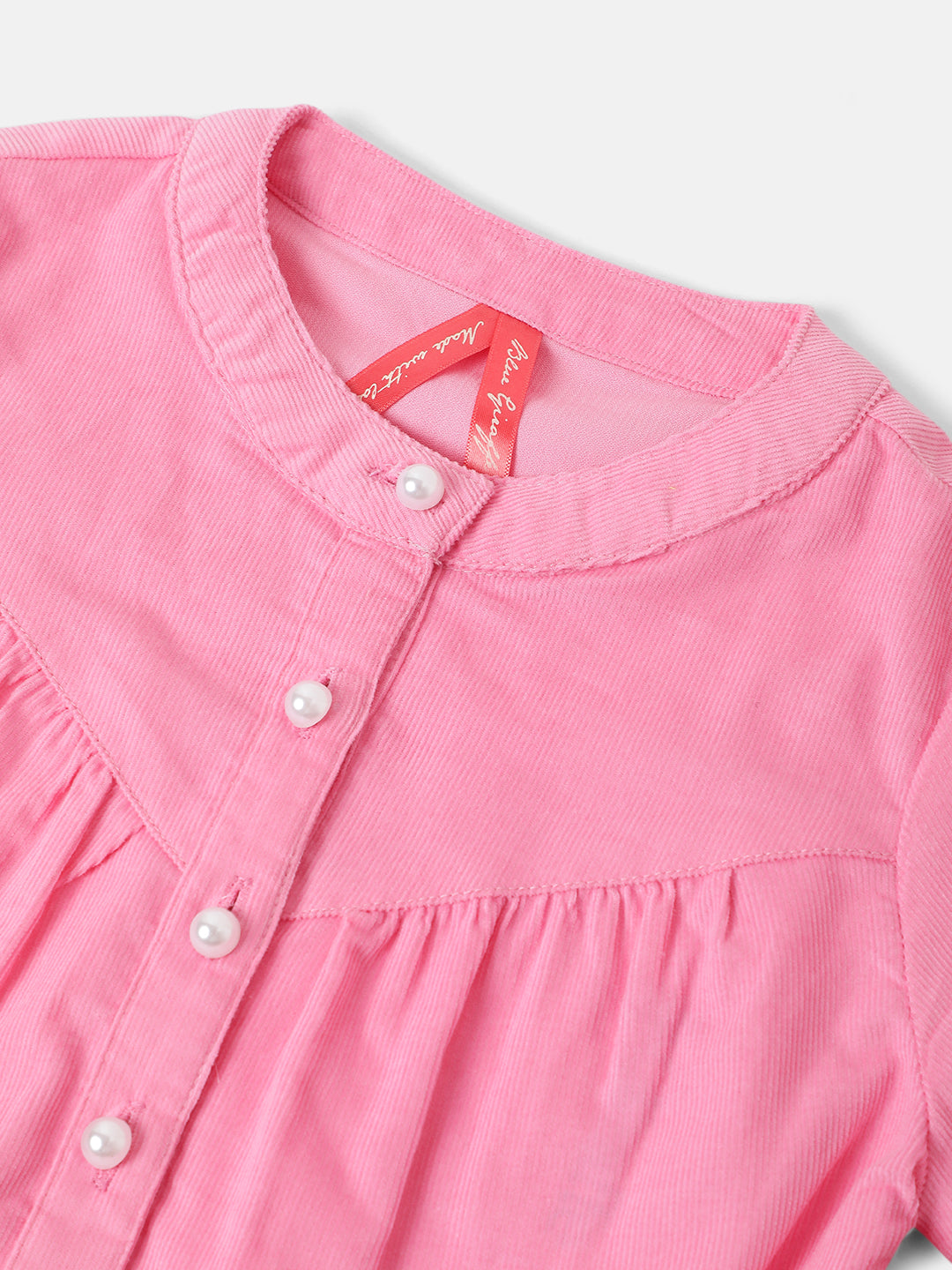 Blue Giraffe Girls Solid Full Sleeves Top