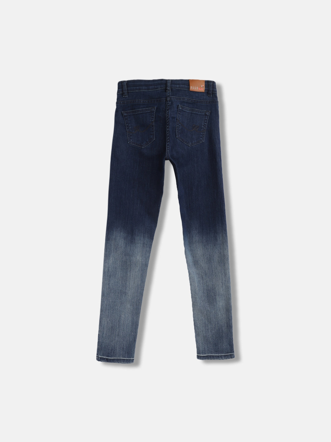 Elle Kids Girls Blue Solid Skinny Jeans