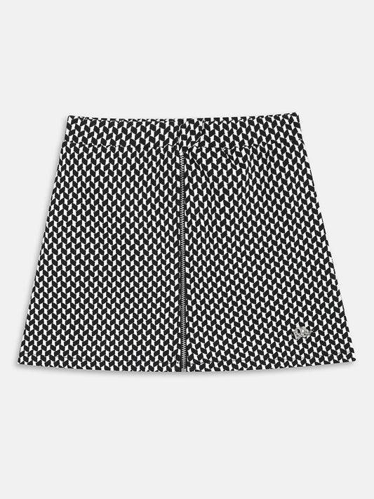Elle Kids Girls Multi Checked A Line Skirt