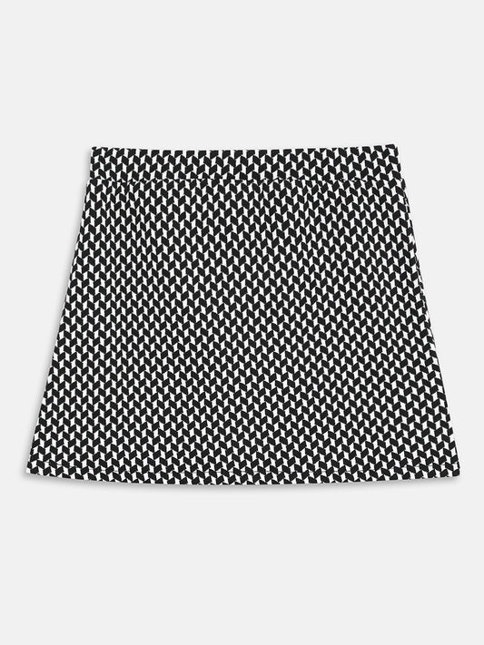 Elle Kids Girls Multi Checked A Line Skirt
