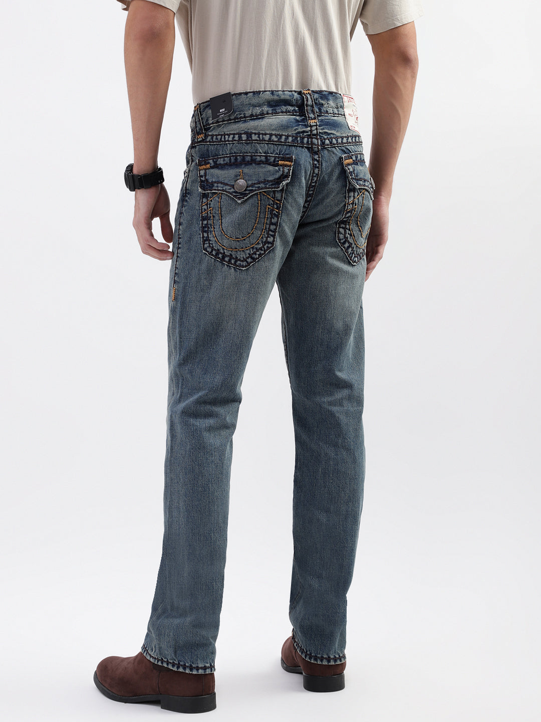 True Religion Slim fit jeans - blue/light blue - (Pre-owned) - Zalando