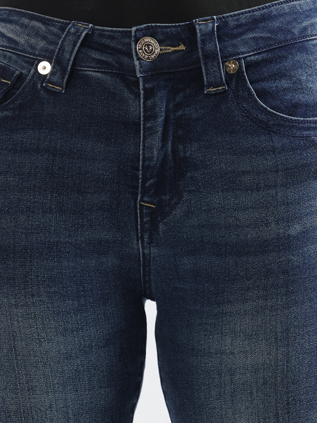 True Religion Women Blue Washed Super Skinny Jeans