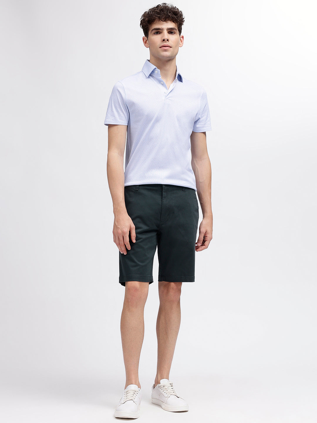 Bruun & Stengade Men Blue Solid Regular Fit Shorts