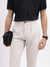 Bruun & Stengade Men Beige Solid Slim Fit Mid-Rise Trouser