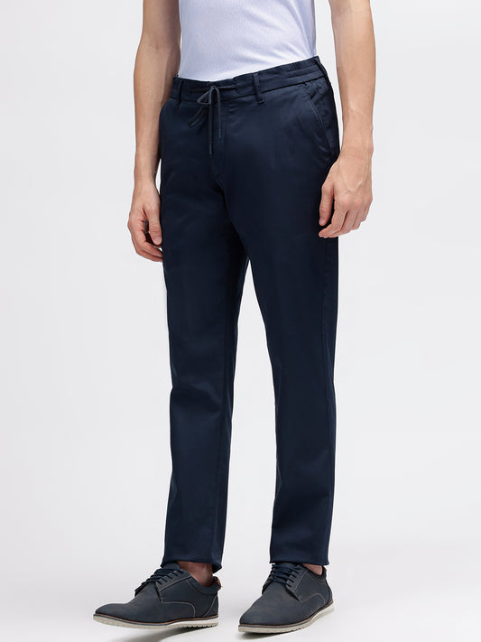 Bruun & Stengade Men Blue Solid Regular Fit Trouser