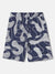 Blue Giraffe Boys Navy Blue Printed Regular Fit Mid-Rise Shorts