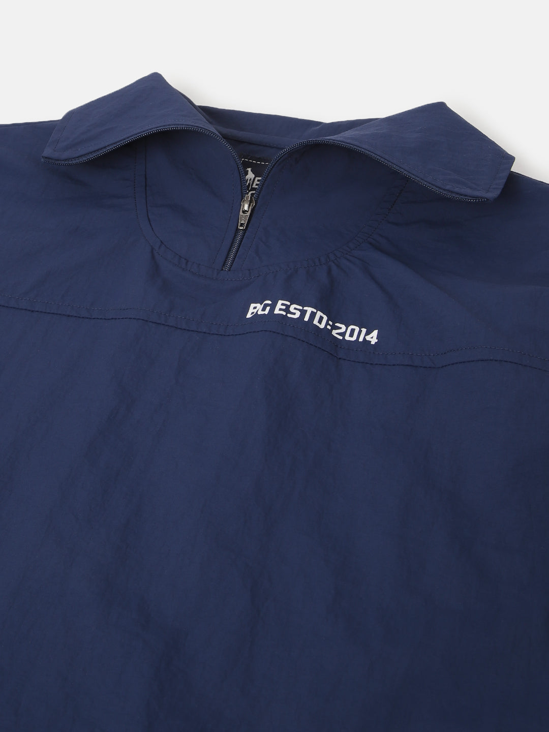 Blue Giraffe Boys Navy Blue Solid Spread Collar Short Sleeves Shirt