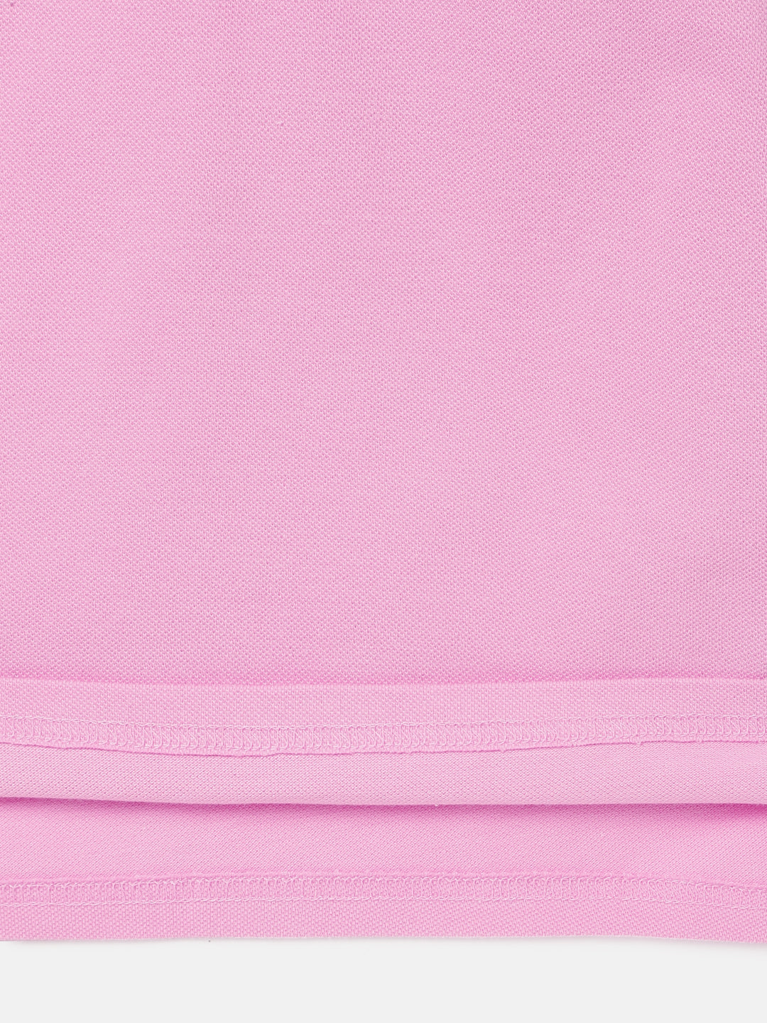 Blue Giraffe Boys Pink Solid Polo Collar Short Sleeves T-Shirt