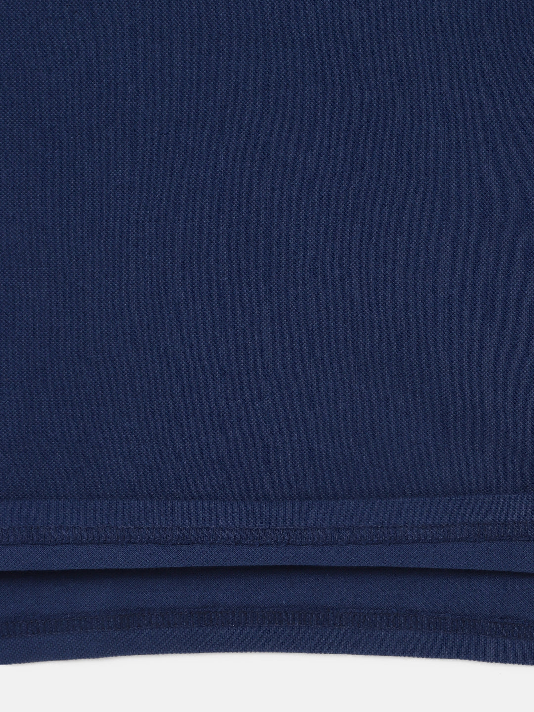 Blue Giraffe Boys Navy Blue Solid Polo Collar Short Sleeves T-Shirt