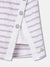 Blue Giraffe Girls White Striped Regular Fit Mid-Rise Skirt