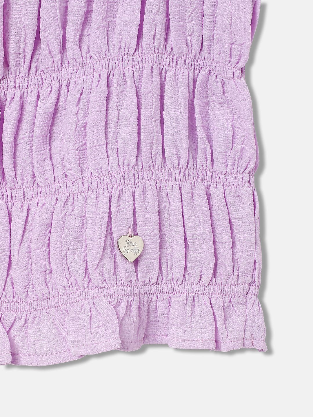 Blue Giraffe Girls Purple Solid Square neck Sleeveless Top