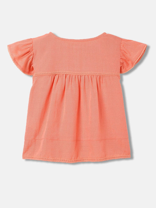 Elle Kids Pink Round Neck Top