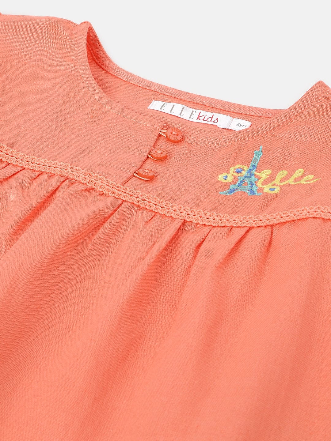 Elle Kids Pink Round Neck Top