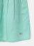 Elle Kids Girls Green Self-Design Round Neck Sleeveless Dress