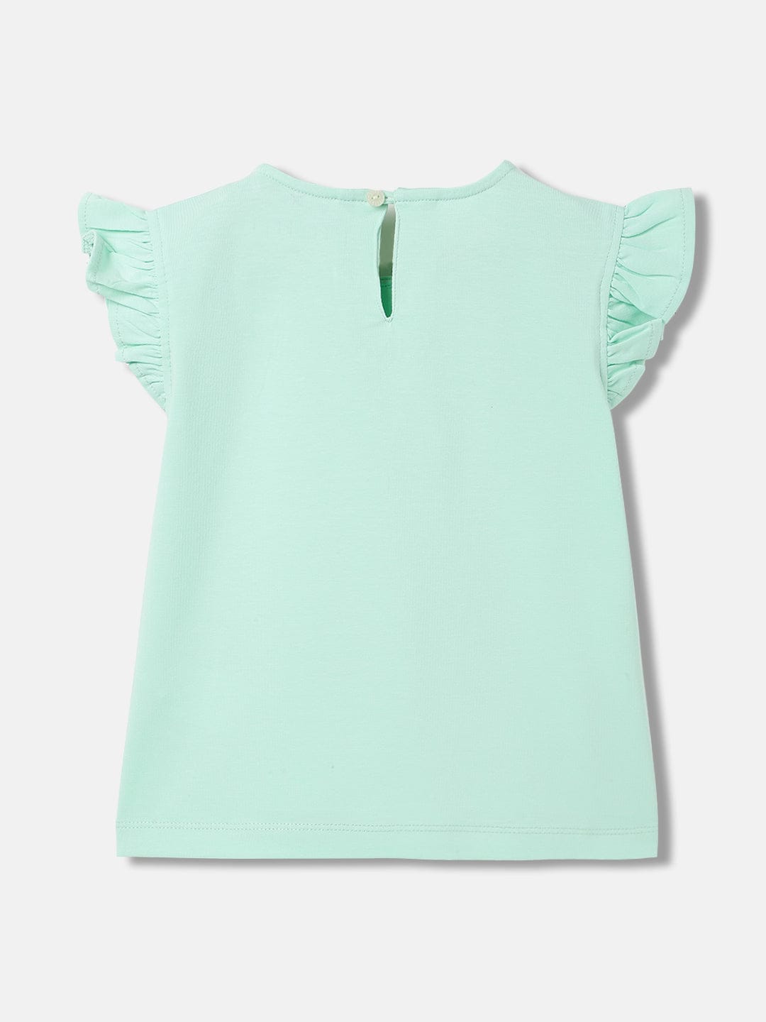 Elle Kids Green Round Neck Tshirt