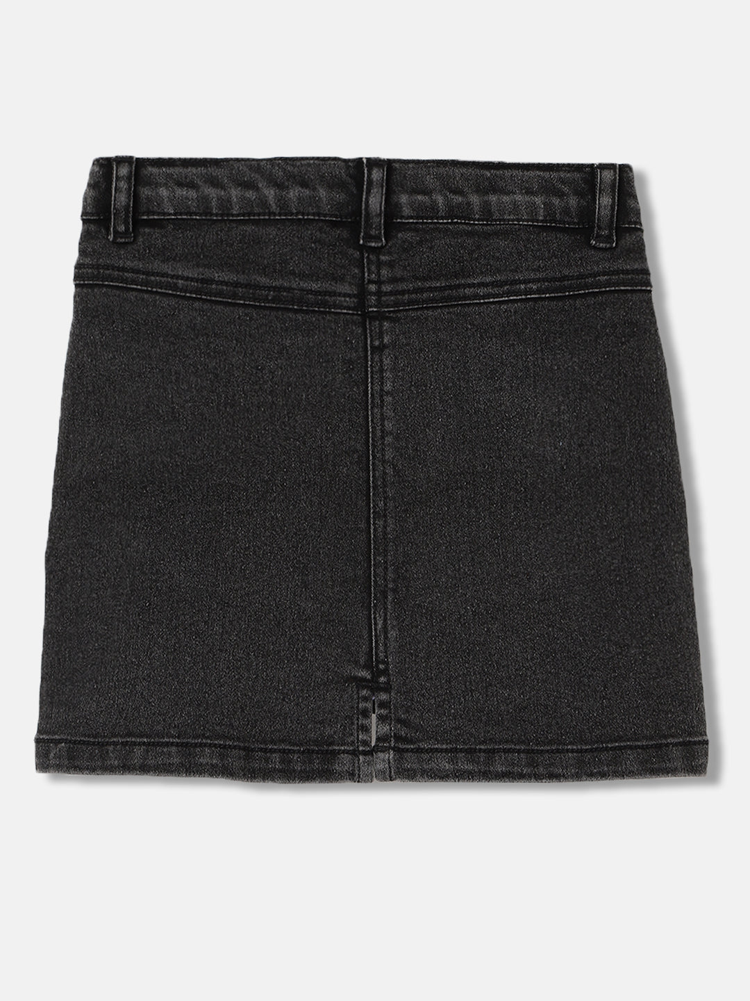 Elle Kids Girls Black Solid Regular Fit Skirt