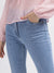 Elle Women Blue Solid Bootcut Mid-Rise Jeans