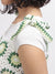 Elle Women Green Self-Design Square Neck Shoulder Straps Top