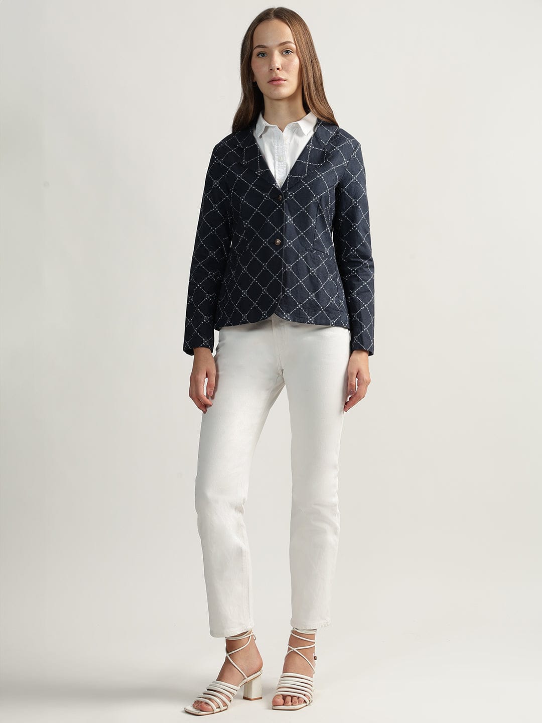 Iconic Women Notched Lapel Blazer