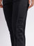 Iconic Women Black Colour blocked Slim Straight Fit Mid-Rise Jeans
