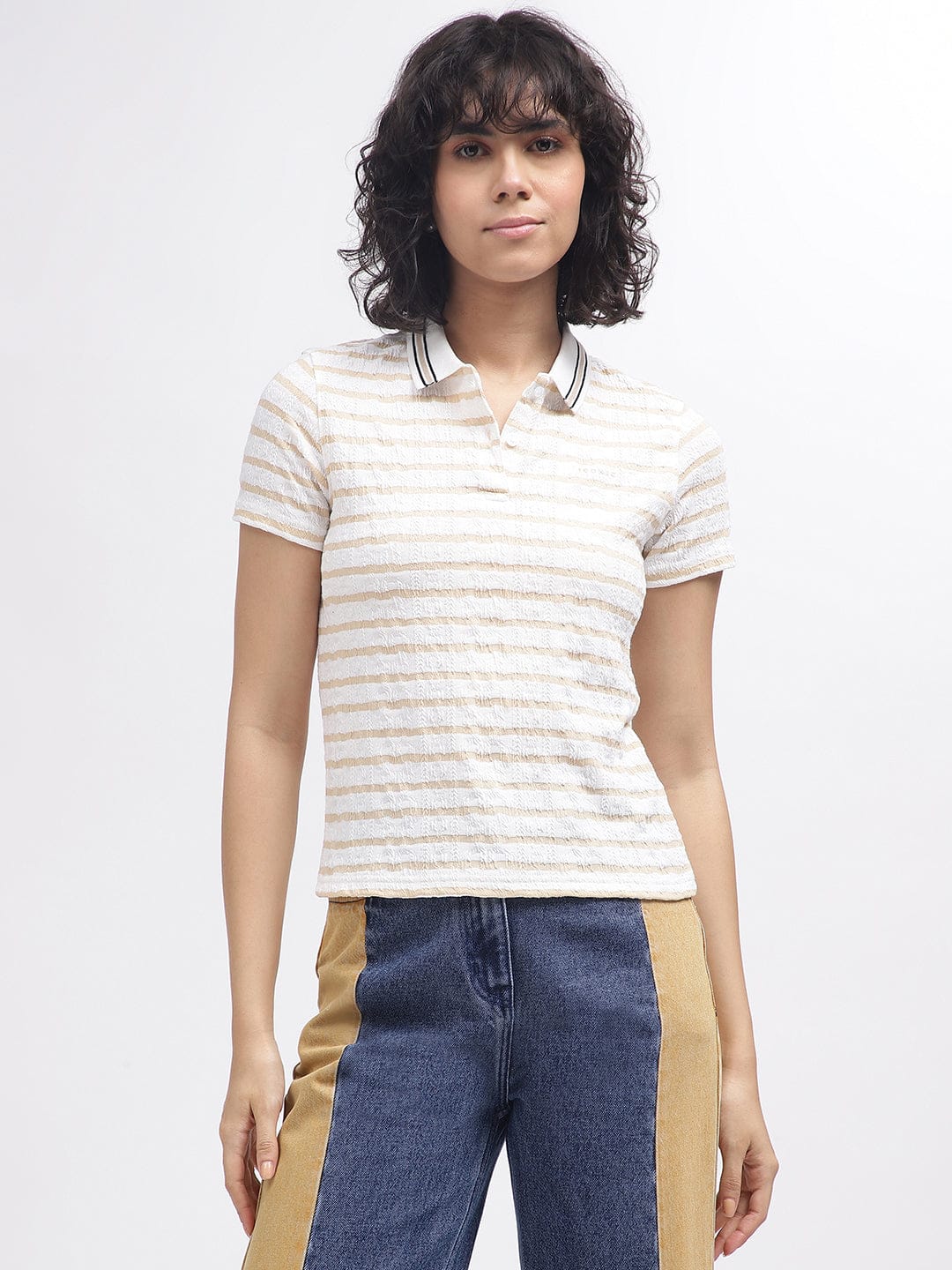 Iconic Women White Polo Polo Tshirt