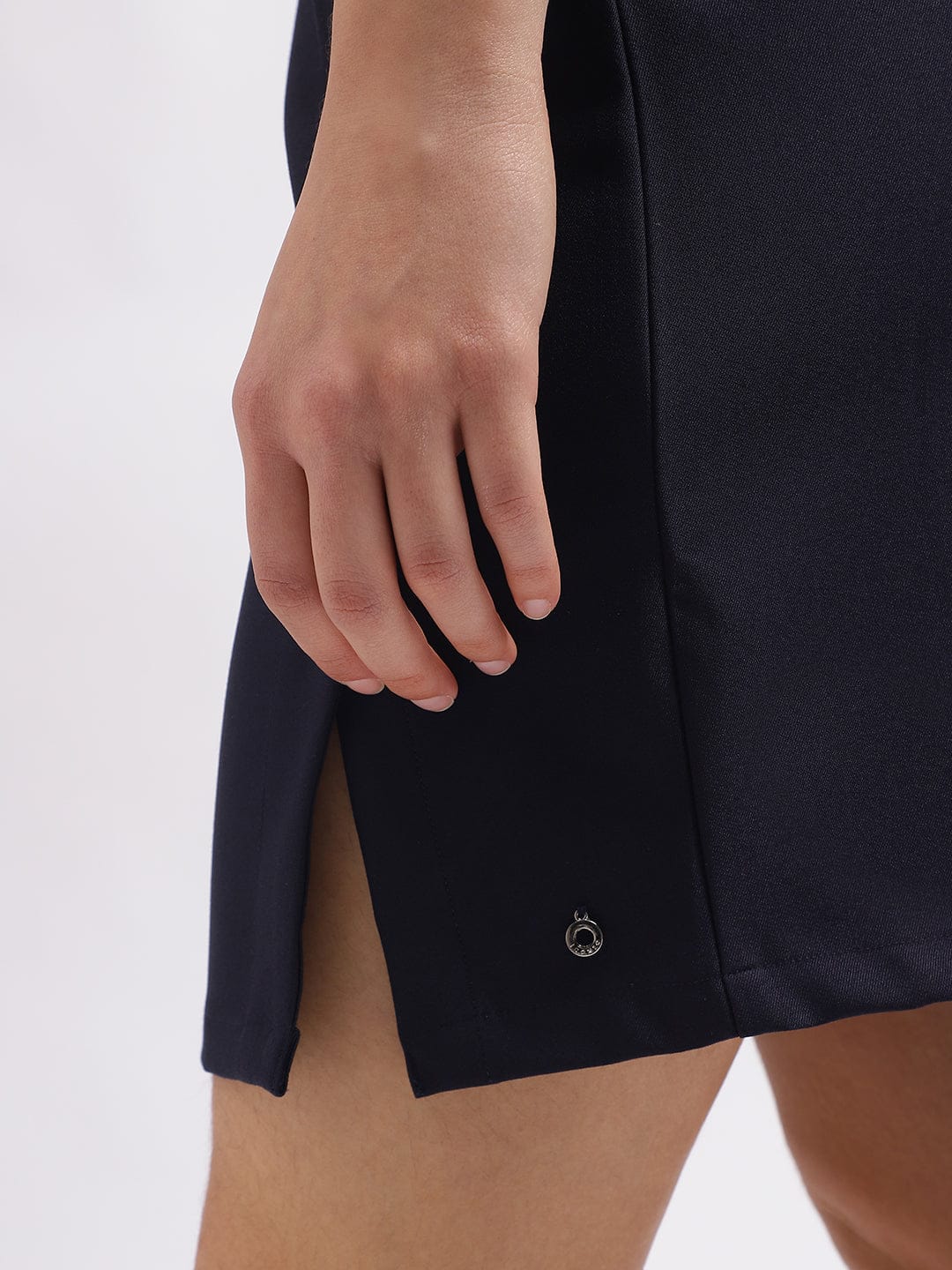 Iconic Women Blue Regular Fit Skirt