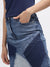 Iconic Women Blue Self-Design Regular Fit Skirt